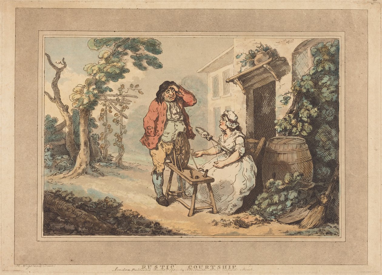 Cortejo rústico de Thomas Rowlandson