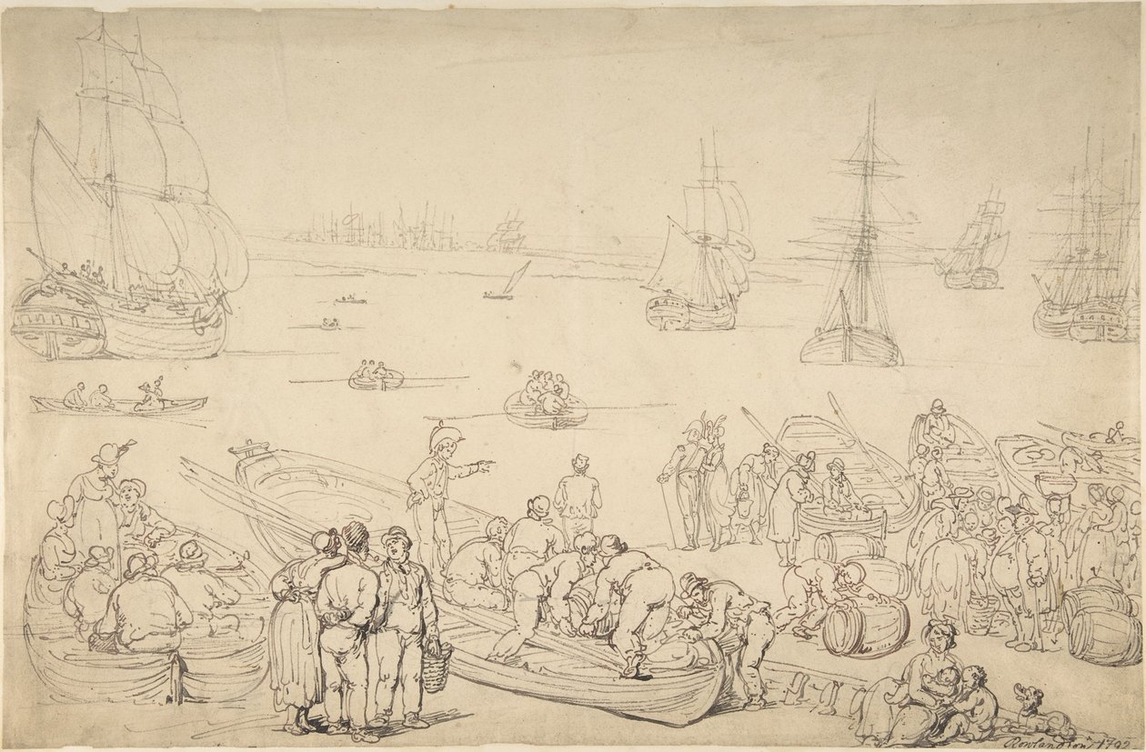 Puerto marítimo de Thomas Rowlandson