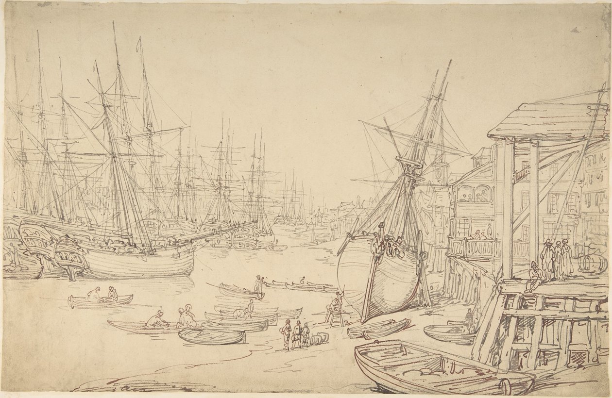Astillero, Greenwich de Thomas Rowlandson