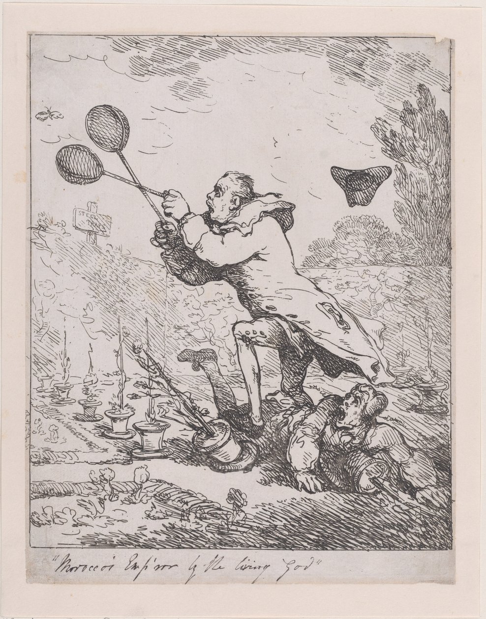 Sir Joseph Banks y el Emperador de Marruecos de Thomas Rowlandson
