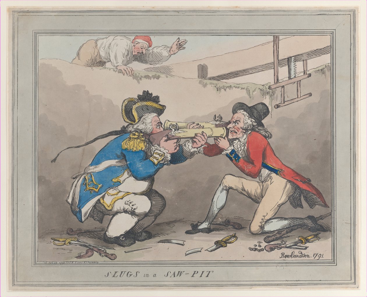 Babosas en un Pozo de Sierra, 28 de octubre de 1791 de Thomas Rowlandson