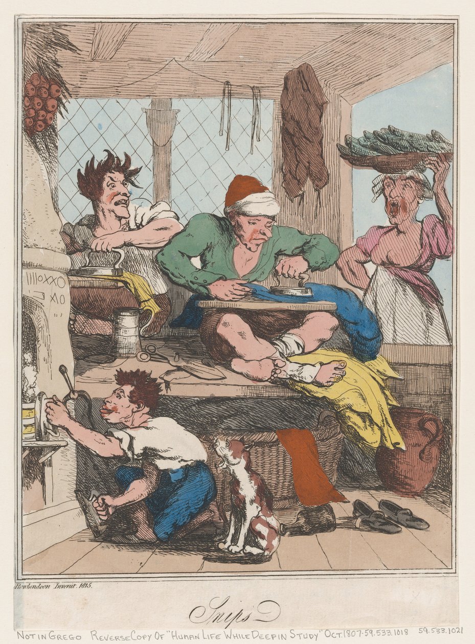 Tijeras de Thomas Rowlandson