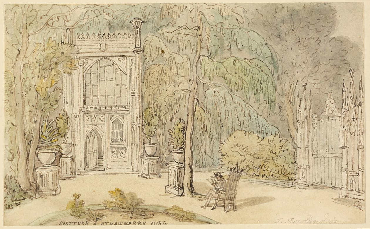 Soledad en Strawberry Hill de Thomas Rowlandson