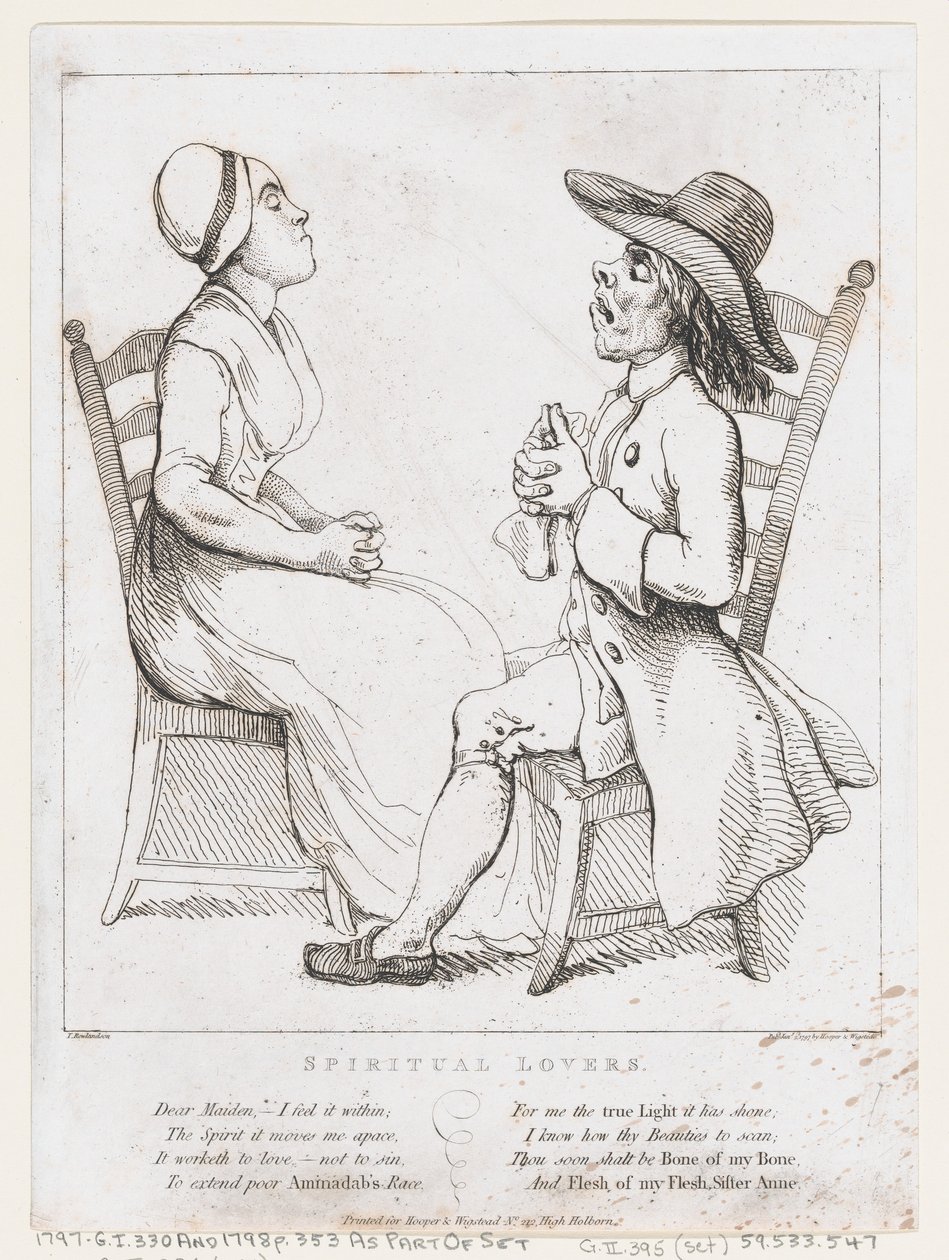 Amantes espirituales, 2 de enero de 1797 de Thomas Rowlandson