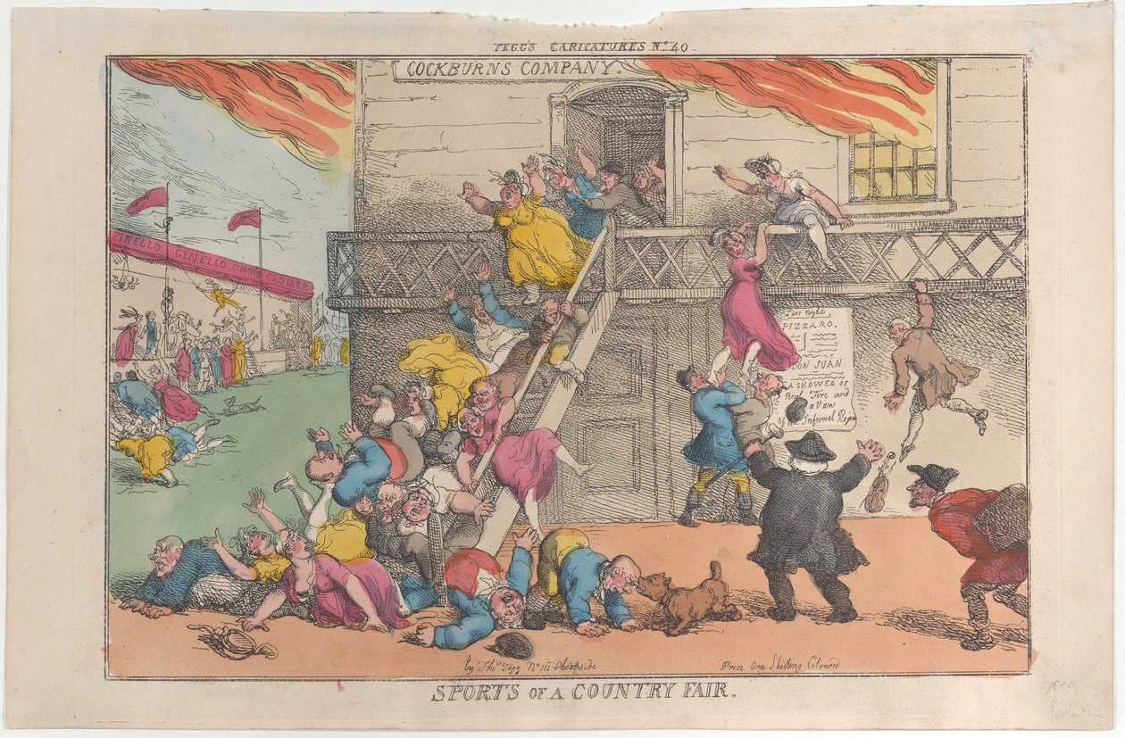 Deportes de una feria rural, 5 de octubre de 1810 de Thomas Rowlandson