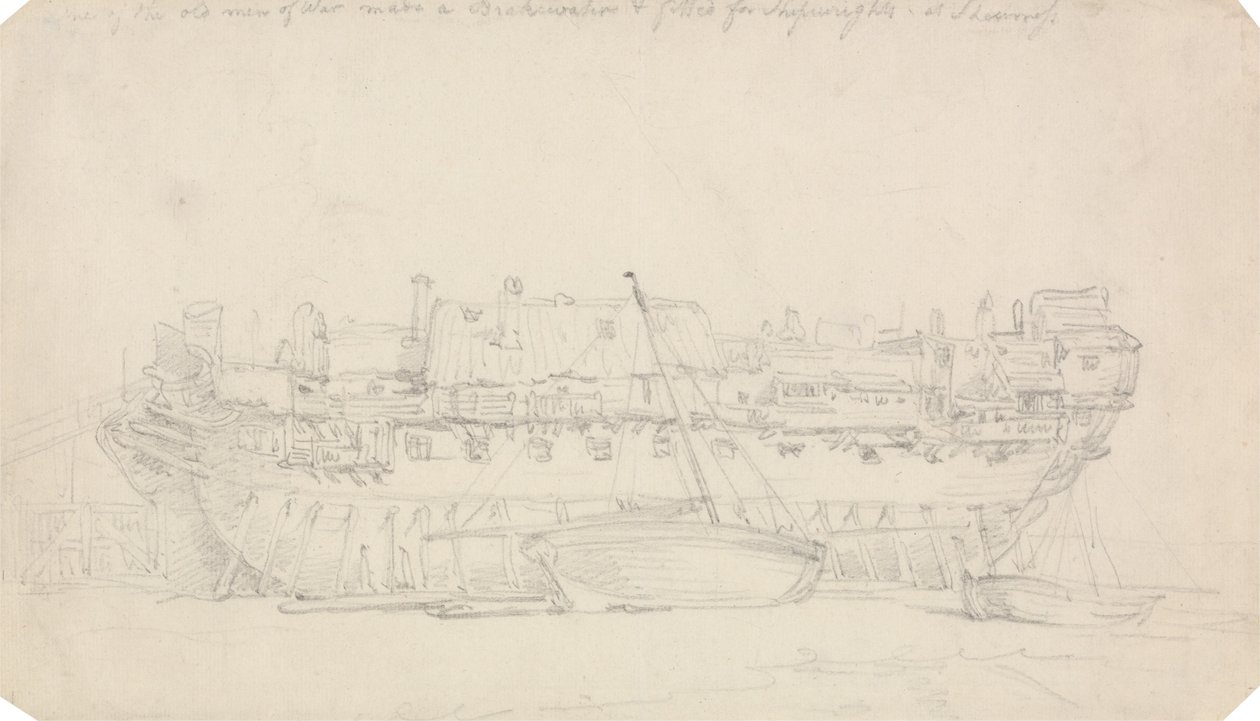 Estudio de un Hulk de Thomas Rowlandson