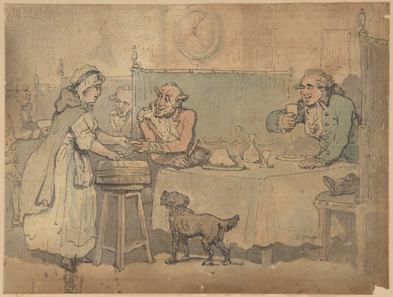 Escena en una taberna de Thomas Rowlandson