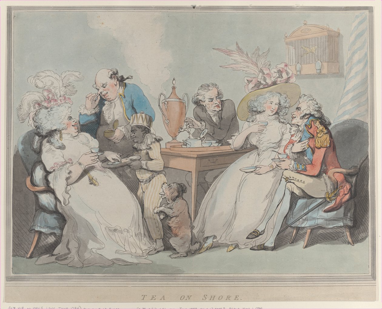 Té en la Orilla, 1785-94 de Thomas Rowlandson