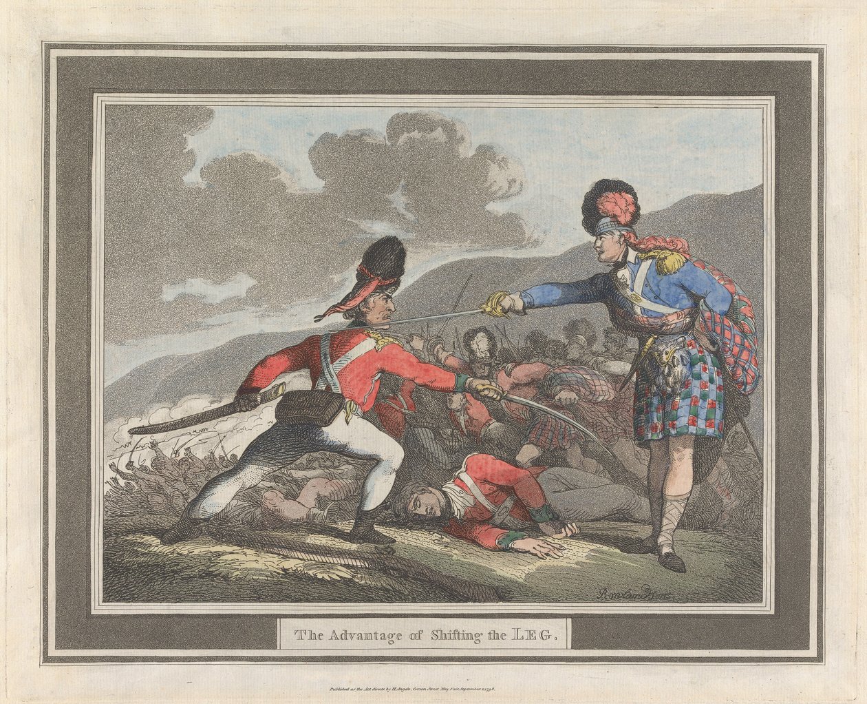 La ventaja de cambiar de pierna de Thomas Rowlandson