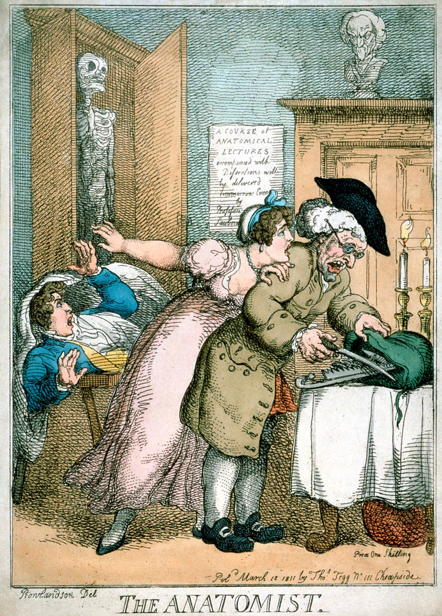 El Anatomista, 1811 de Thomas Rowlandson