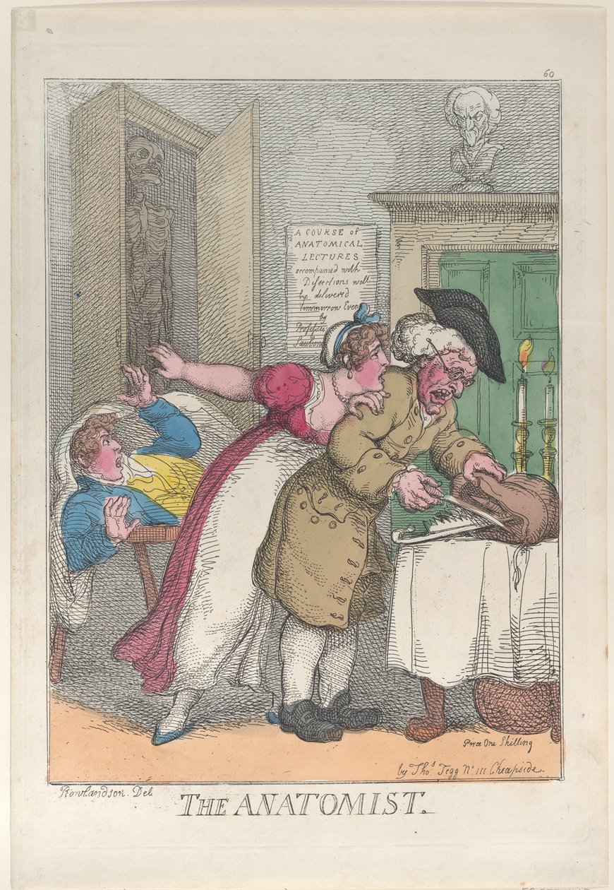 El Anatomista, 12 de marzo de 1811 de Thomas Rowlandson
