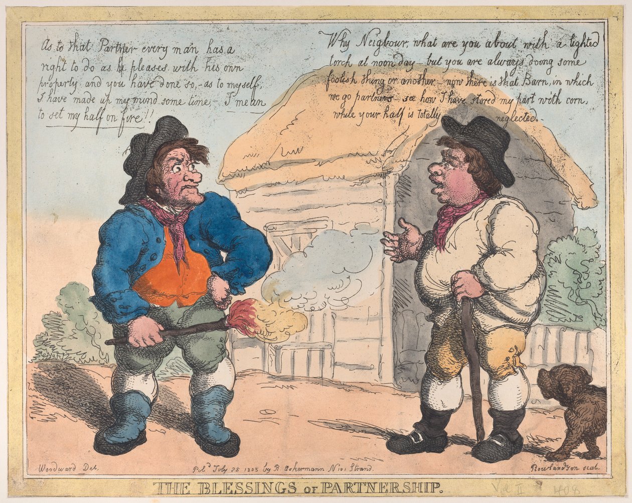 Las Bendiciones de la Asociación, 28 de julio de 1805 de Thomas Rowlandson