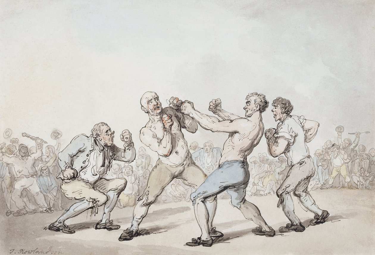 El combate de boxeo de Thomas Rowlandson