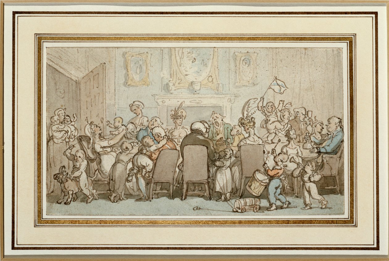 La familia Breedwell, 1807 de Thomas Rowlandson