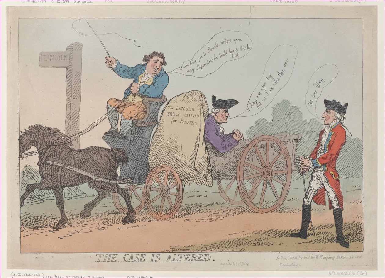 El caso ha cambiado, [29 de abril de 1784], republicado de Thomas Rowlandson