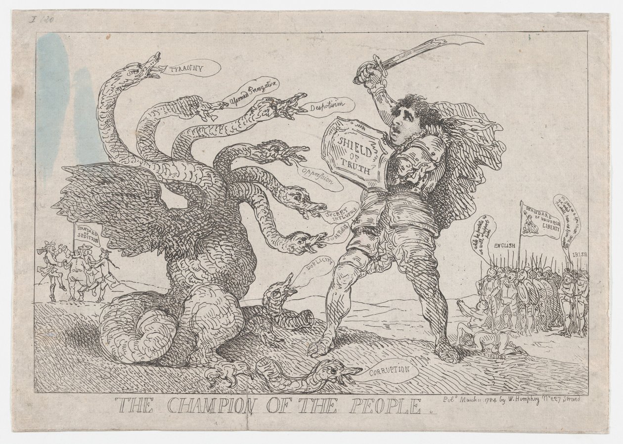 El campeón del pueblo, 11 de marzo de 1784 de Thomas Rowlandson