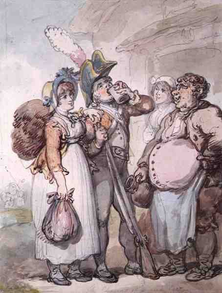 Los Encantos de un Abrigo Rojo de Thomas Rowlandson