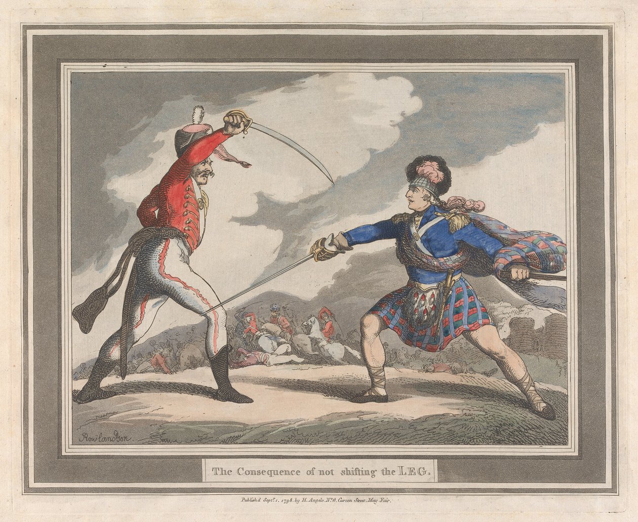 Las consecuencias de no cambiar la pierna de Thomas Rowlandson