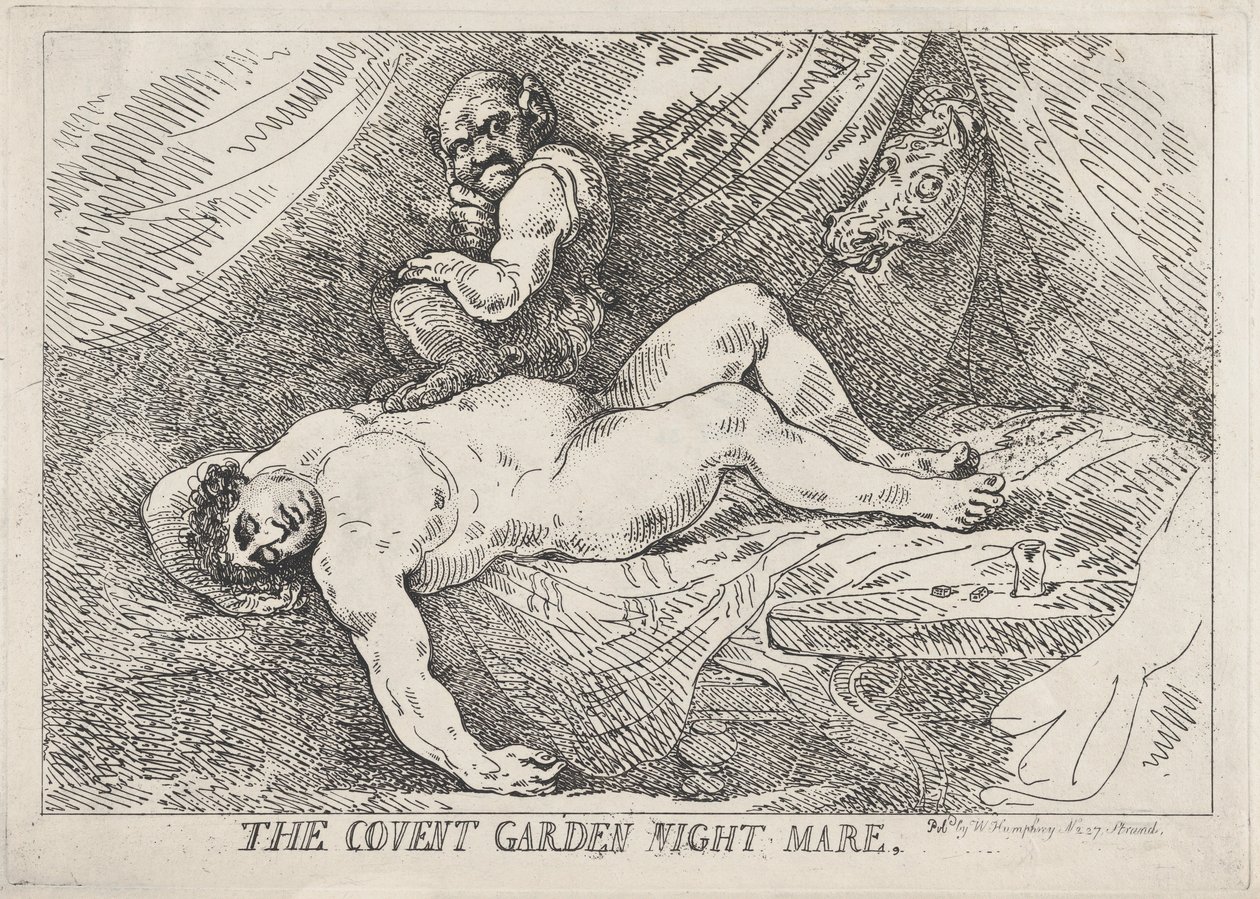 La pesadilla de Covent Garden de Thomas Rowlandson