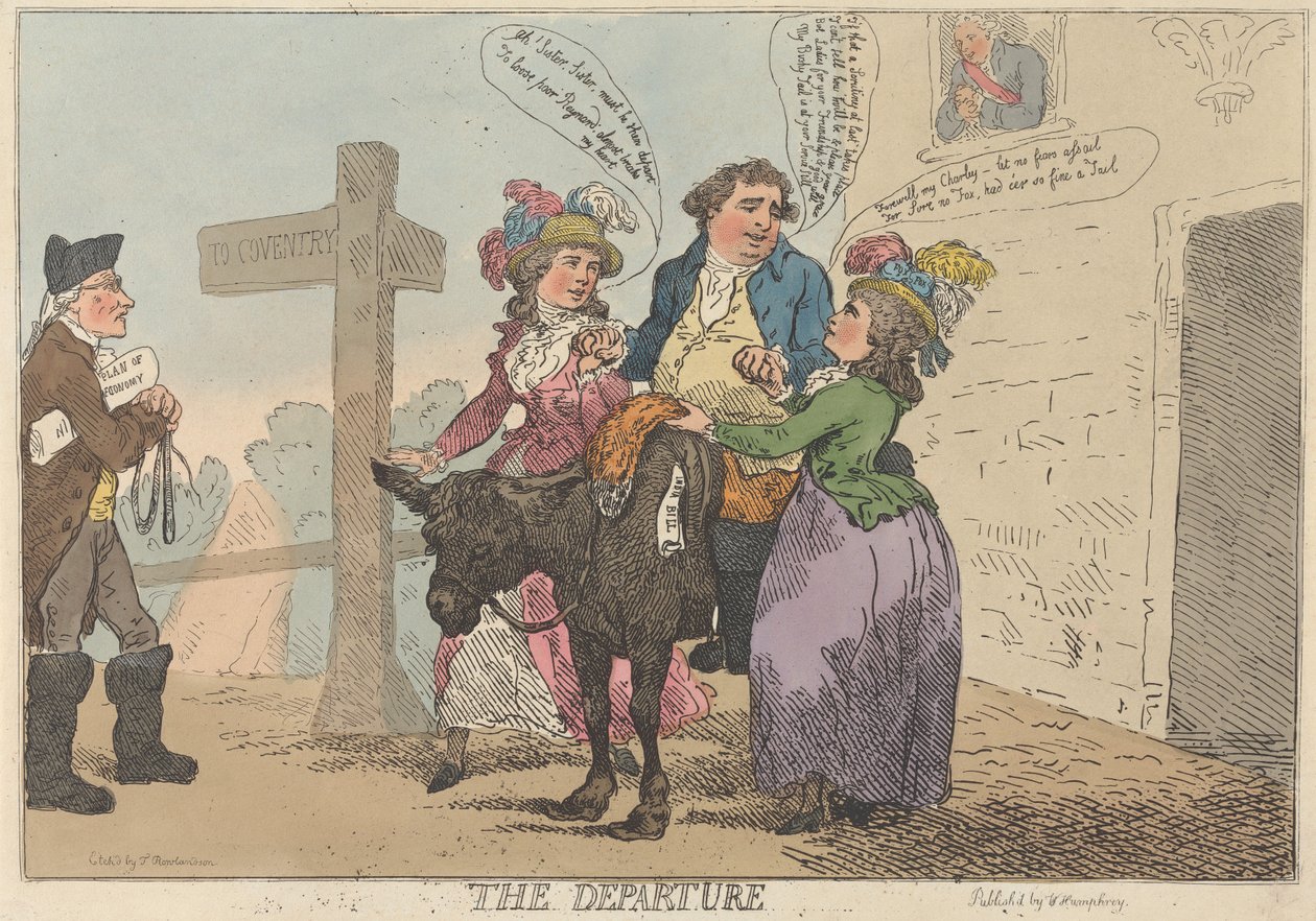 La partida de Thomas Rowlandson