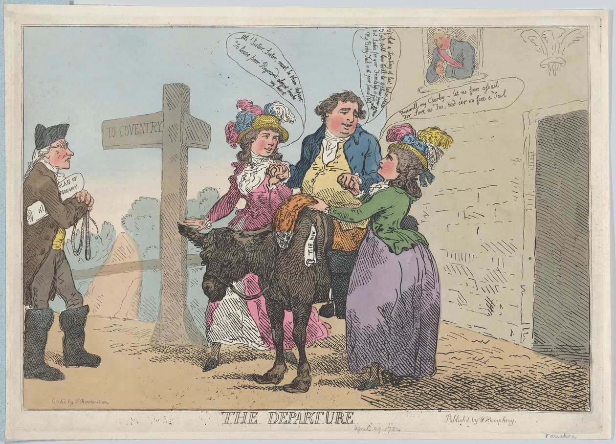 La partida, 29 de abril de 1784 de Thomas Rowlandson