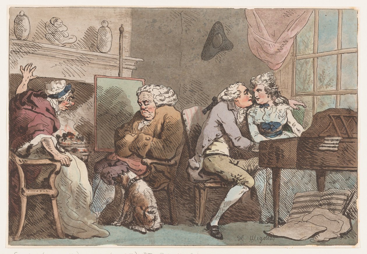 La Detección, 15 de junio de 1796 de Thomas Rowlandson