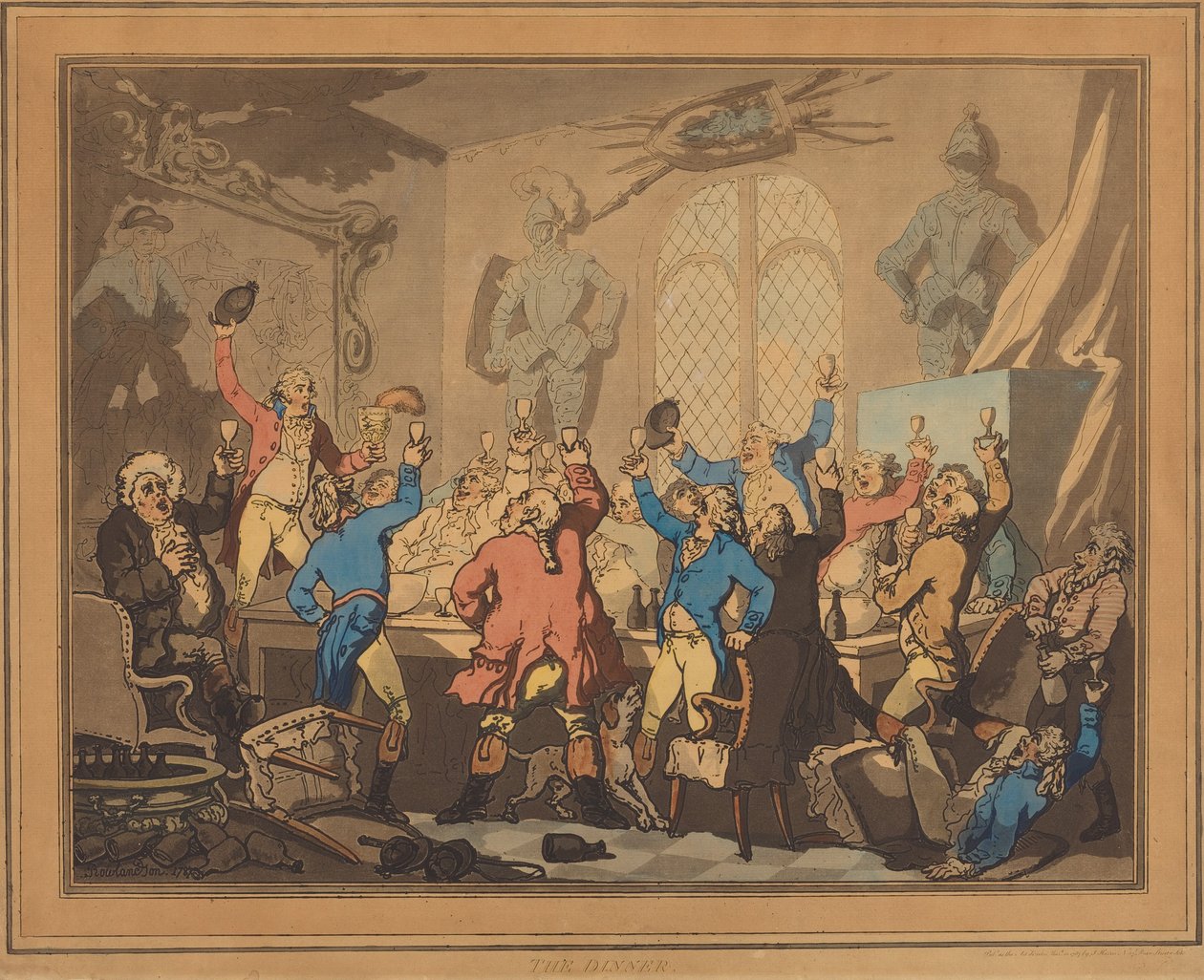 La cena de Thomas Rowlandson