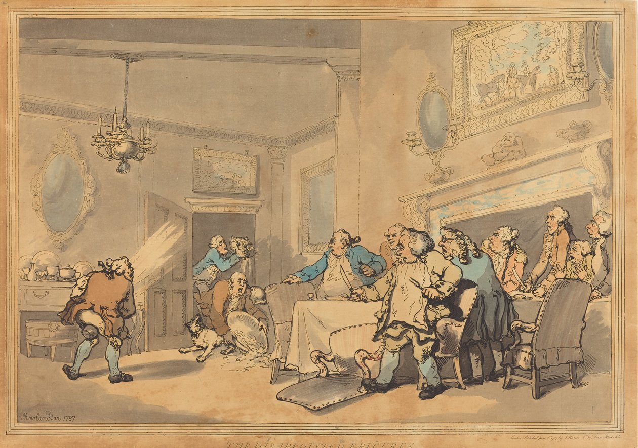 Los epicúreos decepcionados, 1787 de Thomas Rowlandson