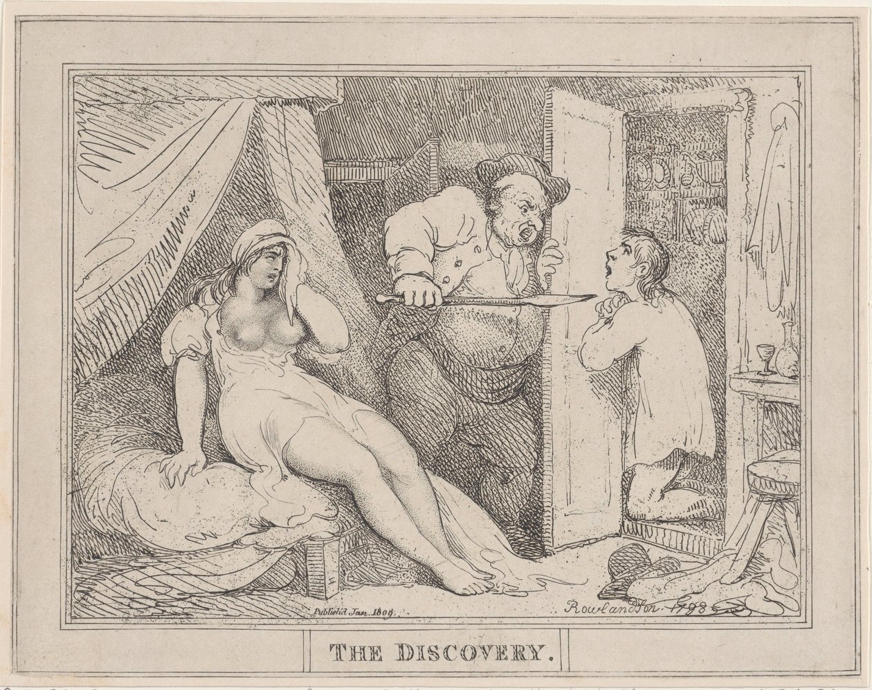 El Descubrimiento, enero de 1809 de Thomas Rowlandson