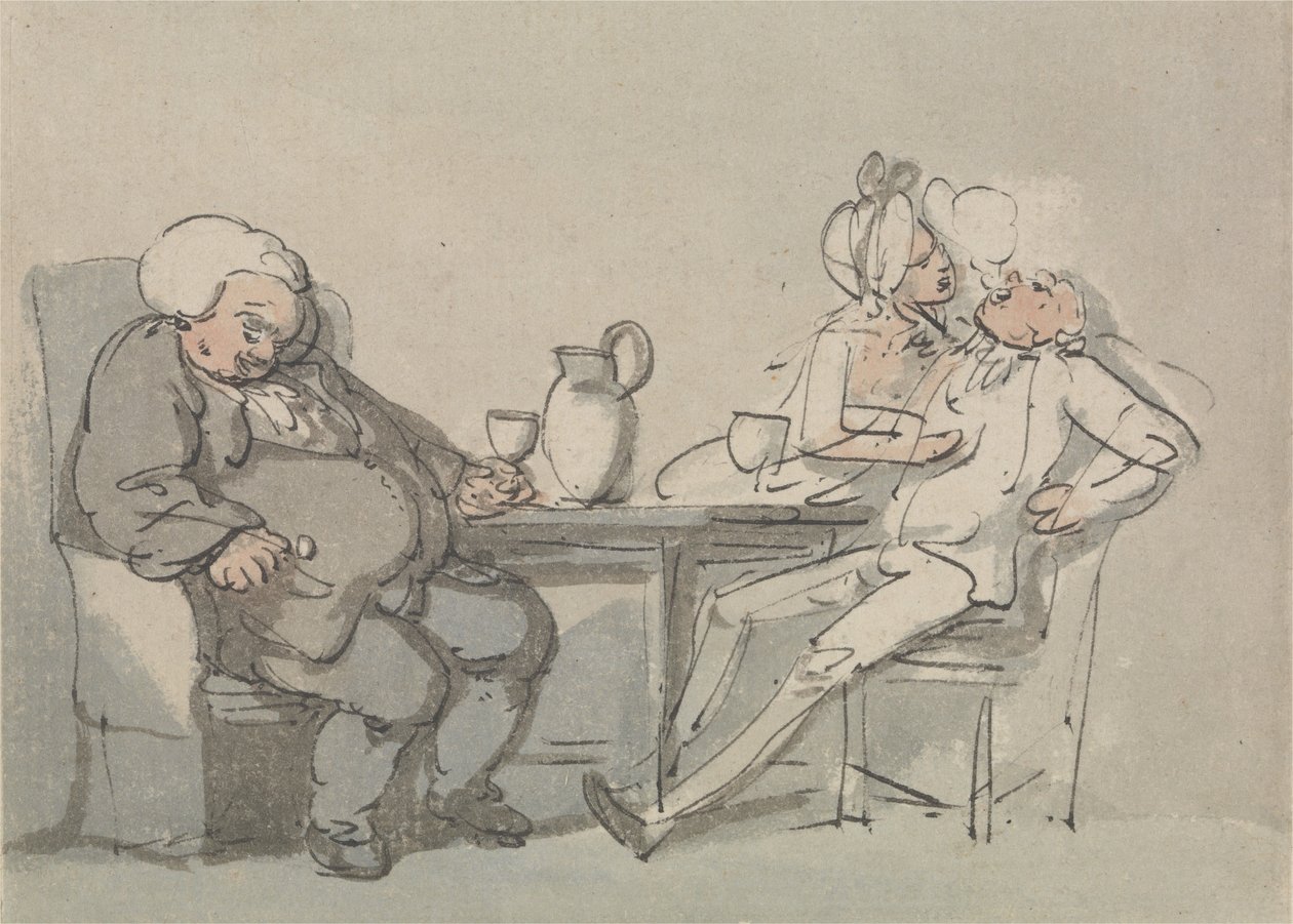 El médico lo superó de Thomas Rowlandson