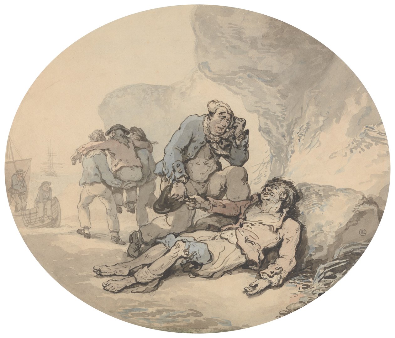 El marinero moribundo de Thomas Rowlandson