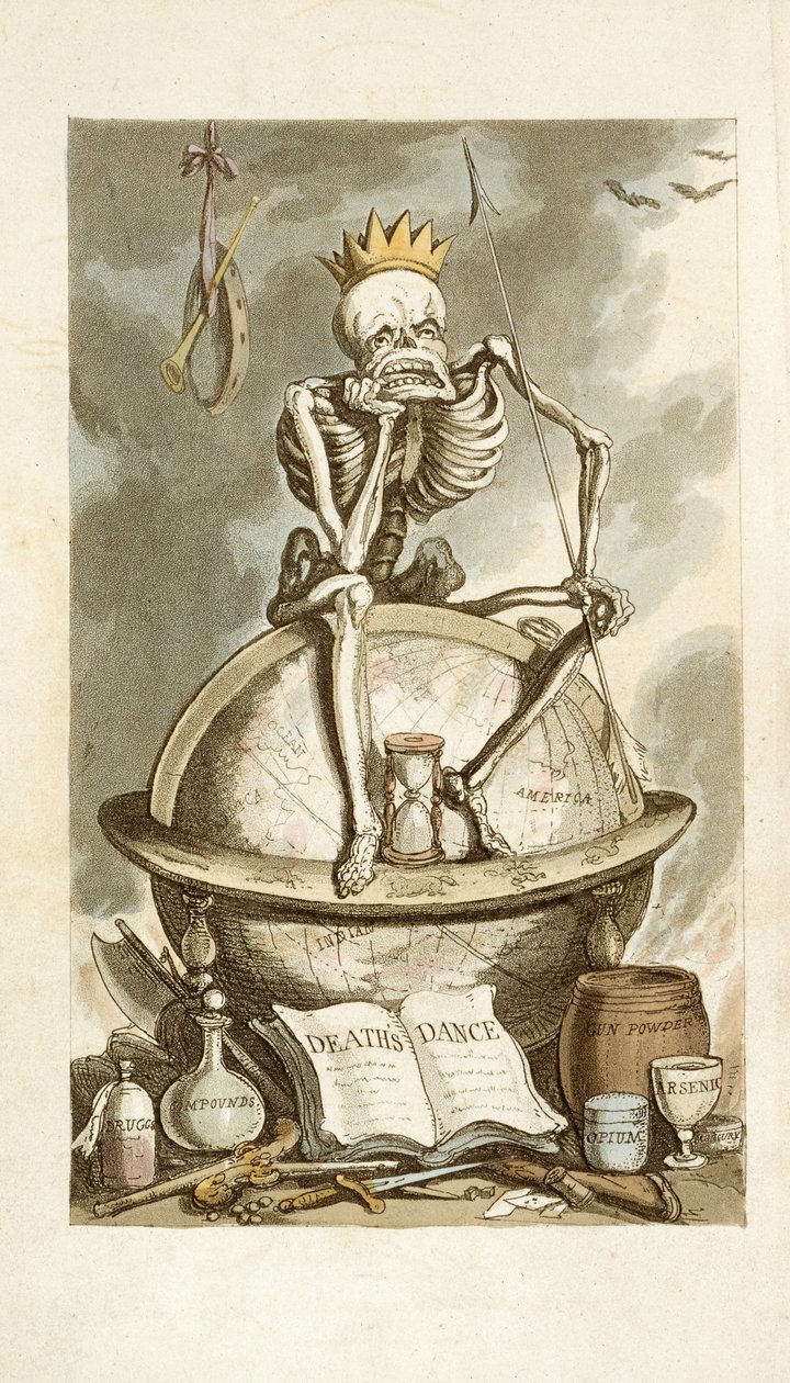 La danza inglesa de la muerte de Thomas Rowlandson