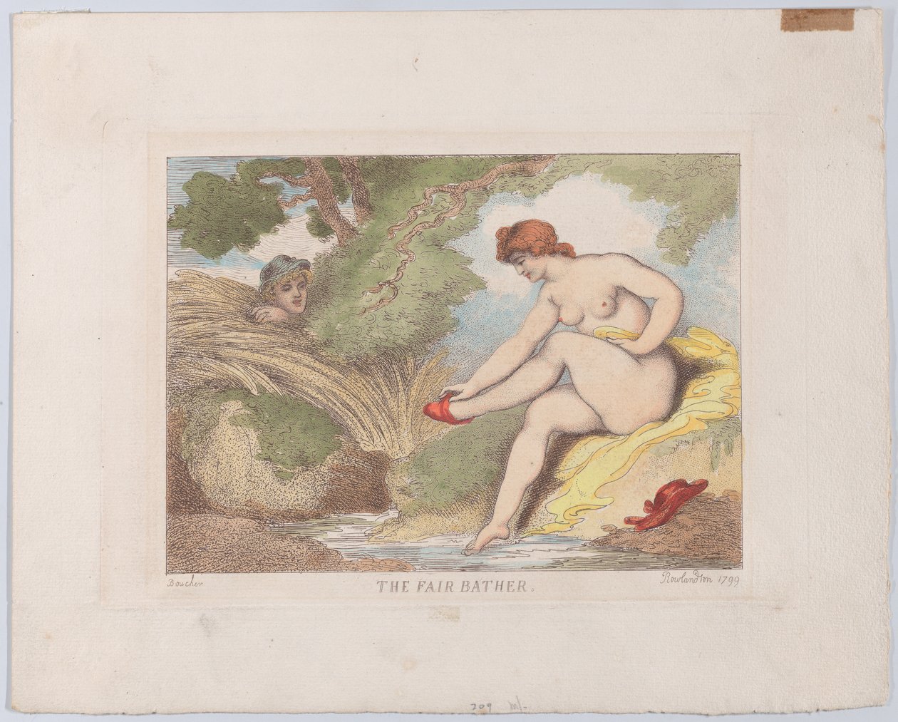 La bella bañista, 1799 de Thomas Rowlandson