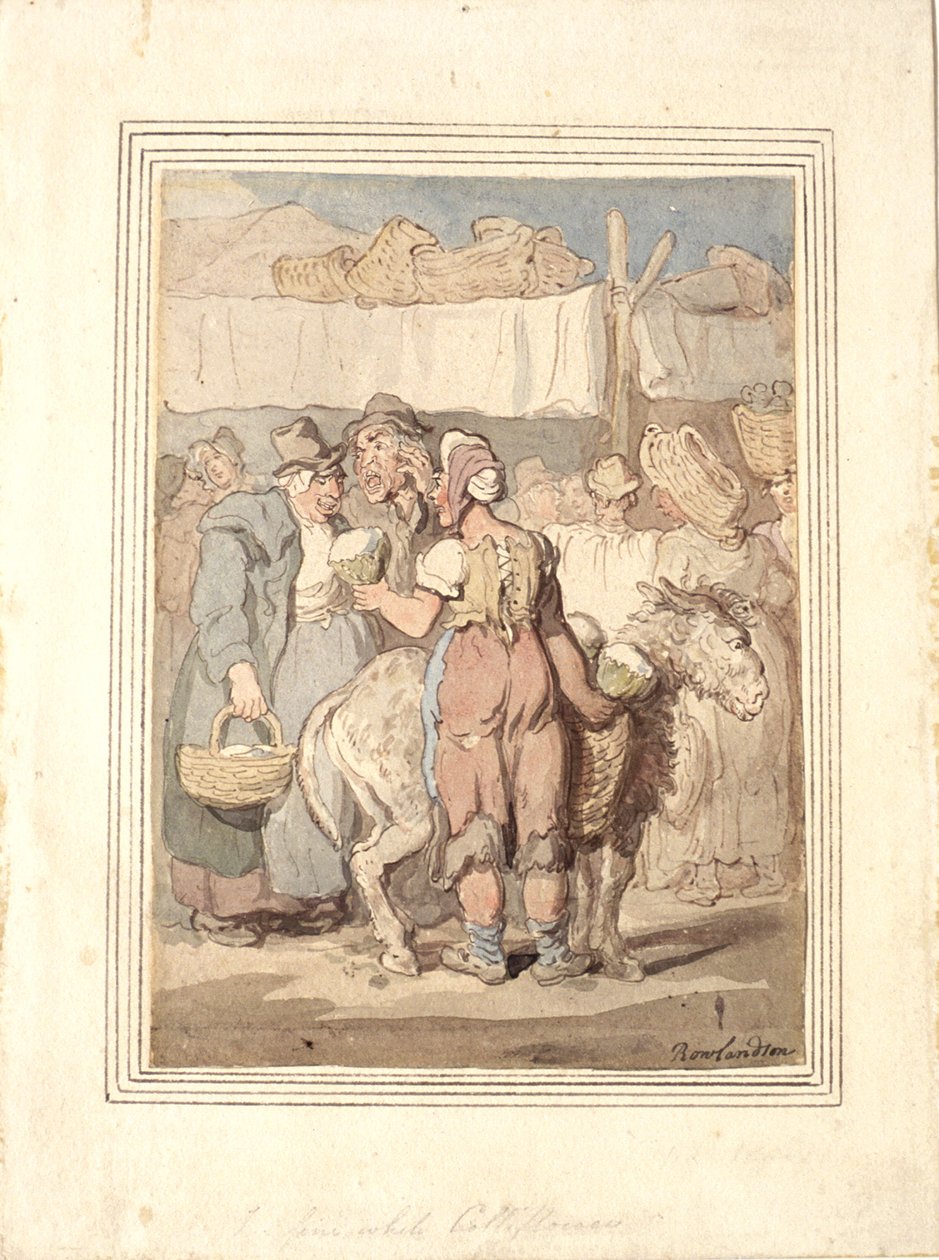 La fina coliflor blanca de Thomas Rowlandson