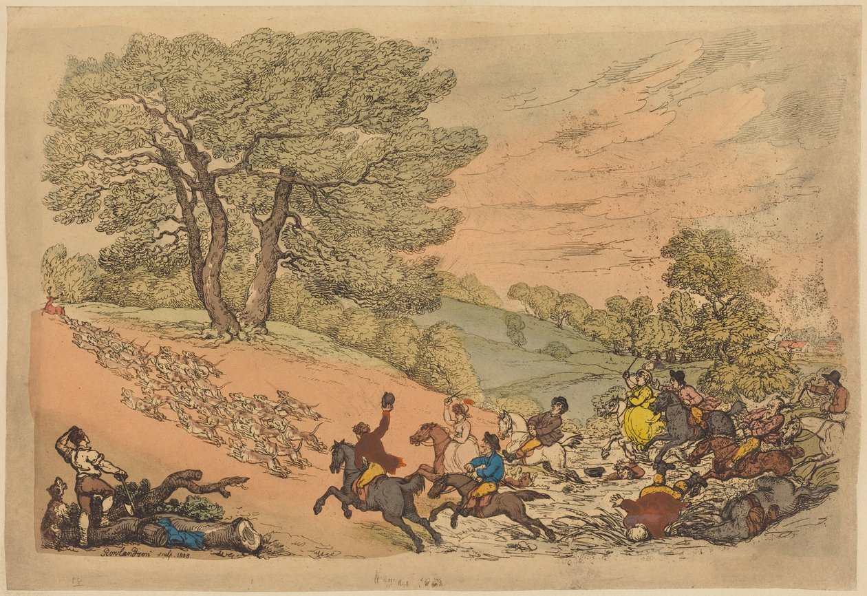 La caza de Thomas Rowlandson