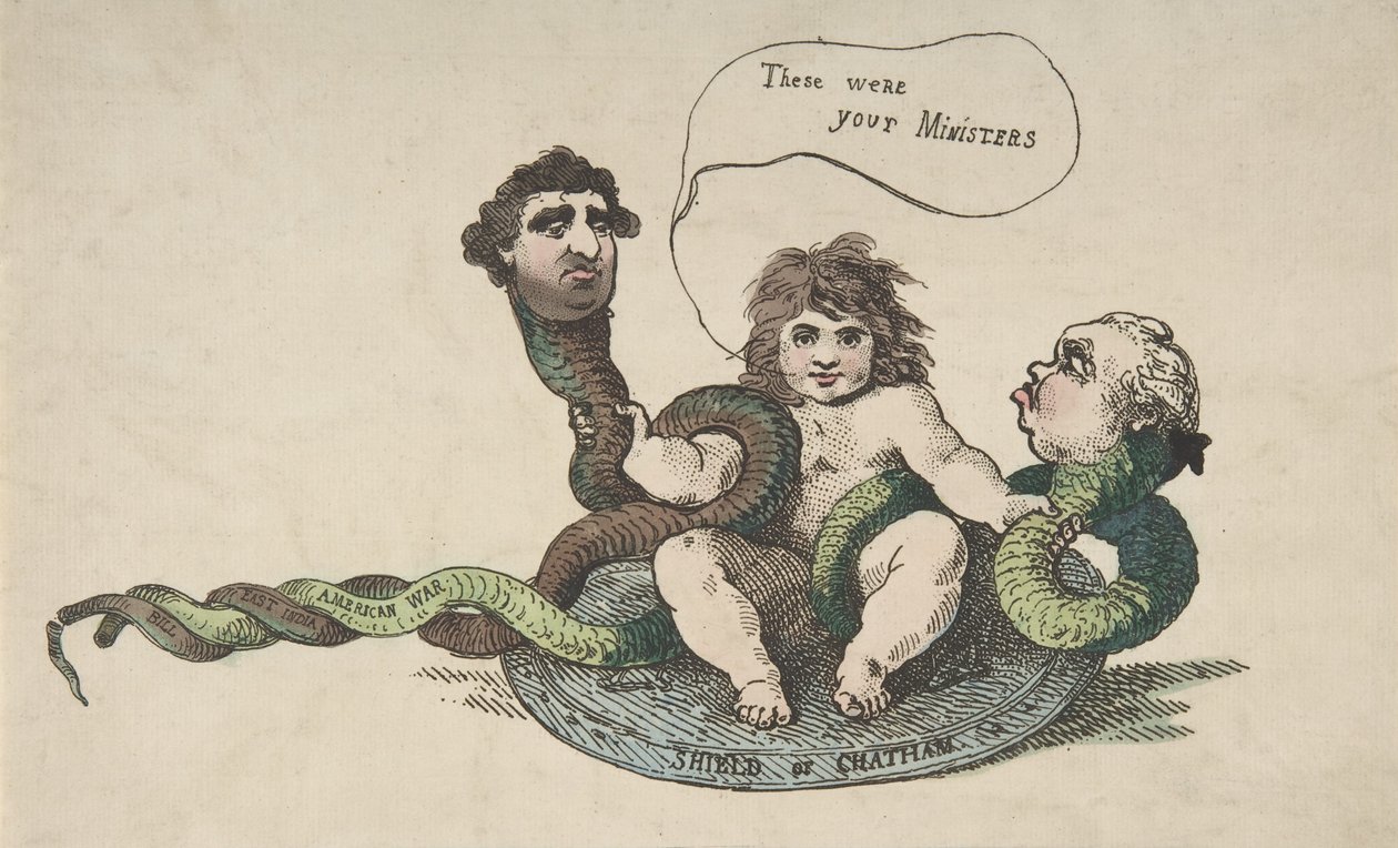 El Hércules Infante, 3 de febrero de 1784 de Thomas Rowlandson