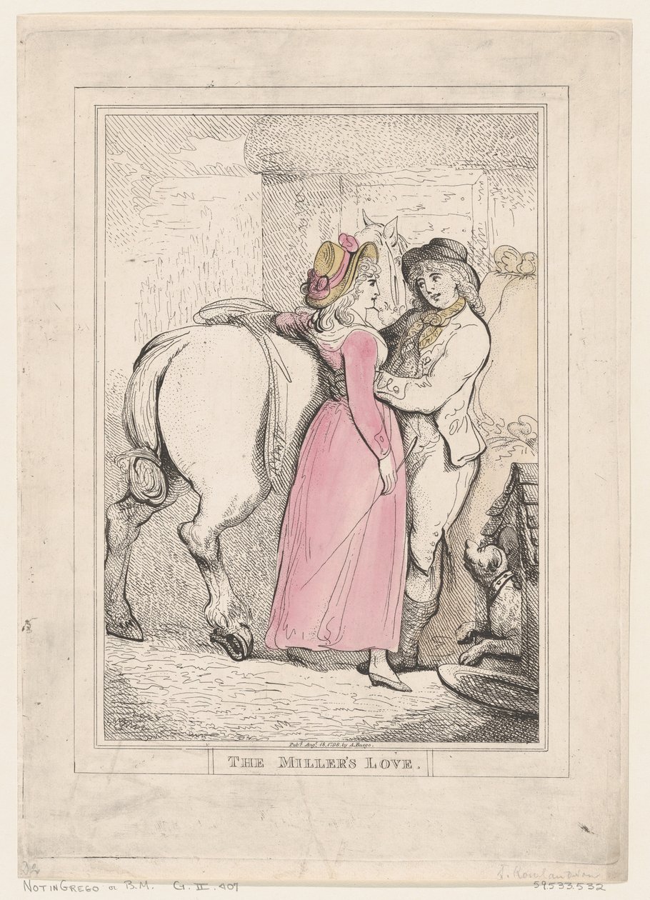 El amor del molinero, 18 de agosto de 1798 de Thomas Rowlandson