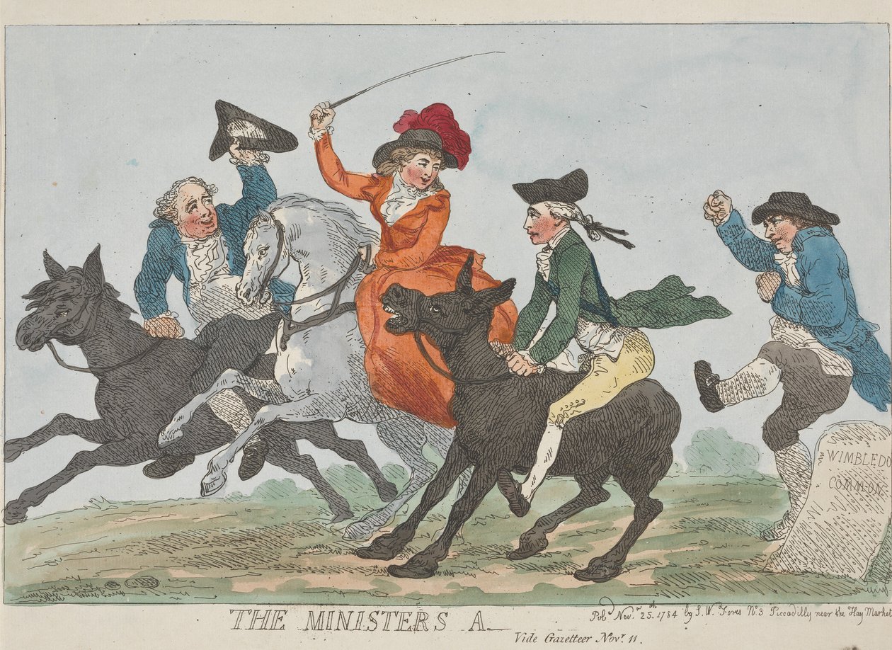 El culo del ministro — Véase el «Gazetteer» — 11 de noviembre de Thomas Rowlandson
