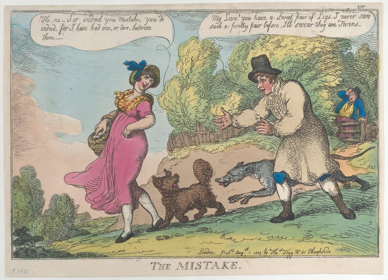 El error, 1 de agosto de 1809 de Thomas Rowlandson