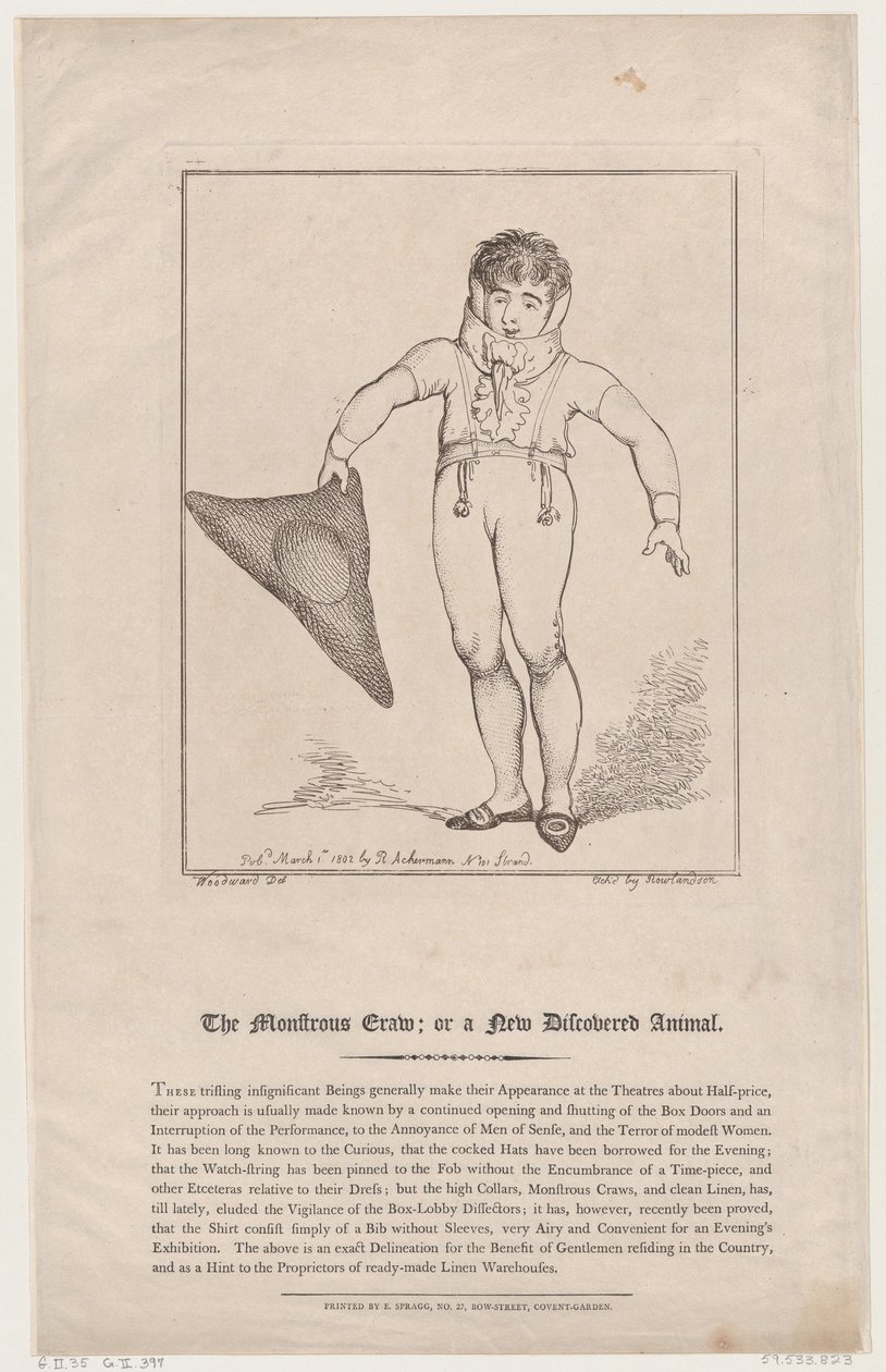 El monstruoso buche, o un animal recién descubierto, 1 de marzo de 1802 de Thomas Rowlandson
