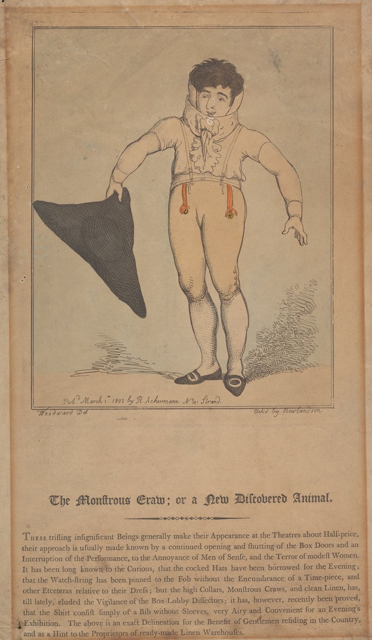 El monstruoso bicho; o un animal recién descubierto de Thomas Rowlandson