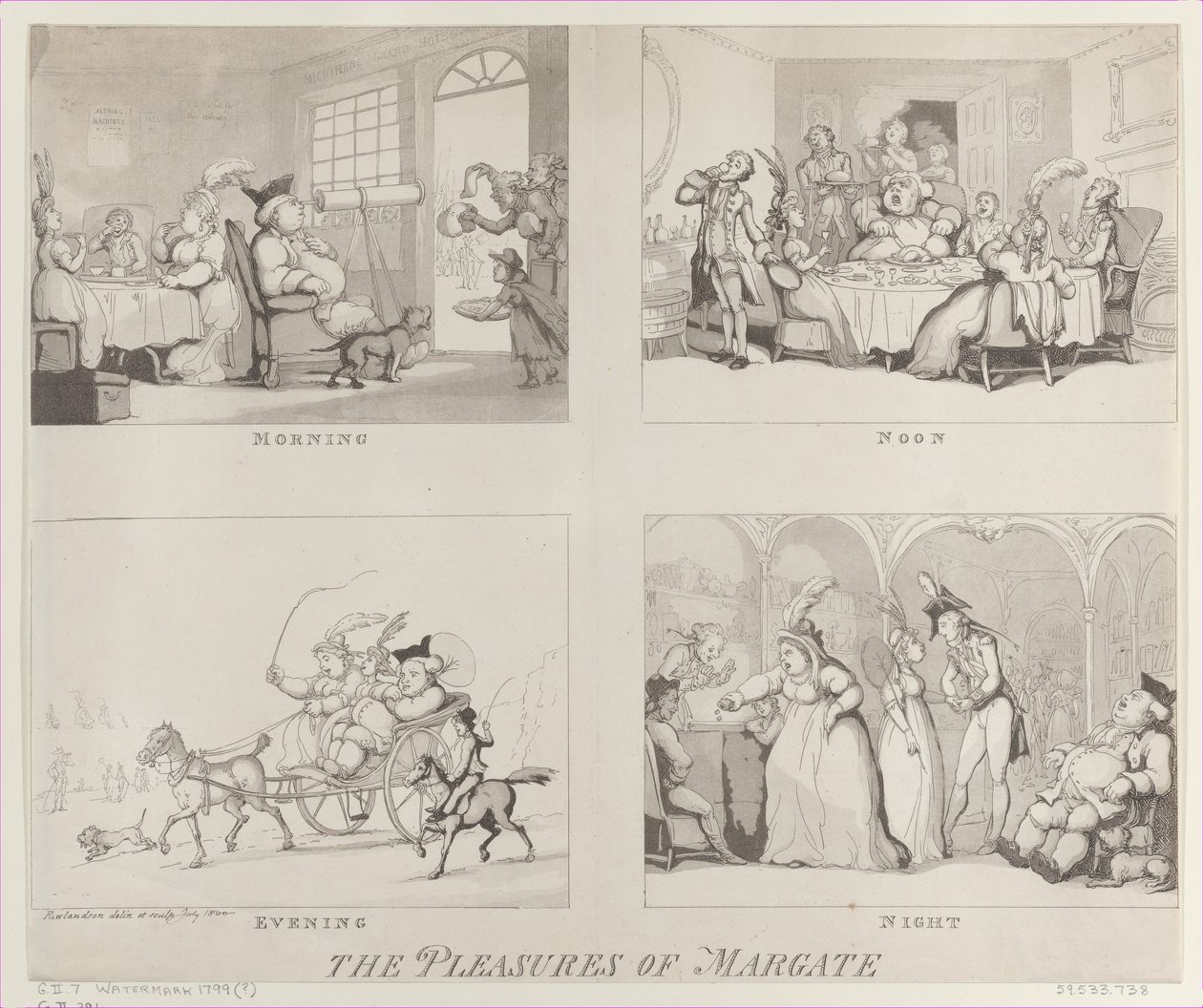 Los placeres de Margate, 25 de julio de 1800 de Thomas Rowlandson