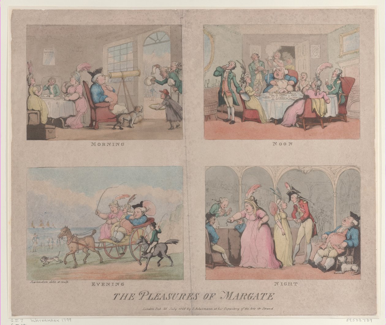 Los Placeres de Margate de Thomas Rowlandson