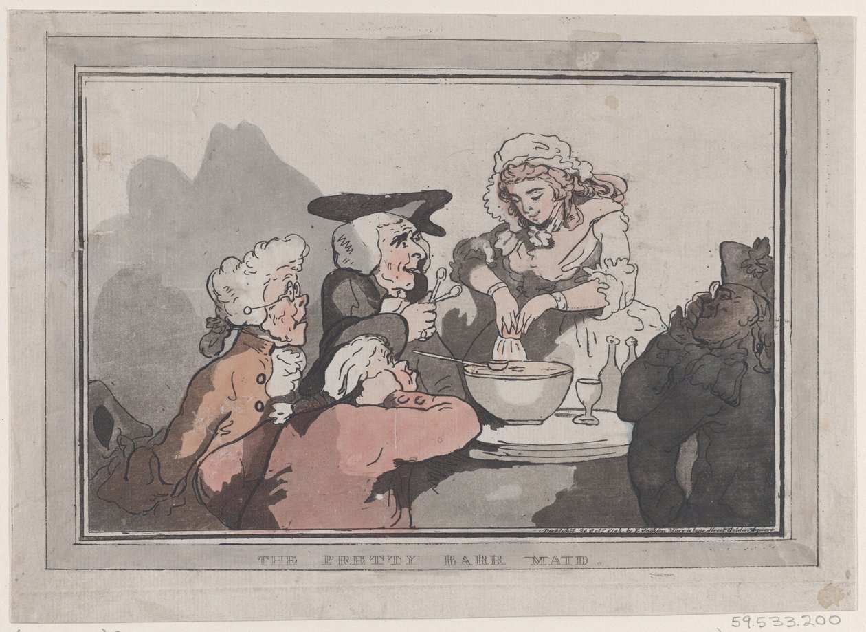 La bonita camarera, 20 de octubre de 1786 de Thomas Rowlandson