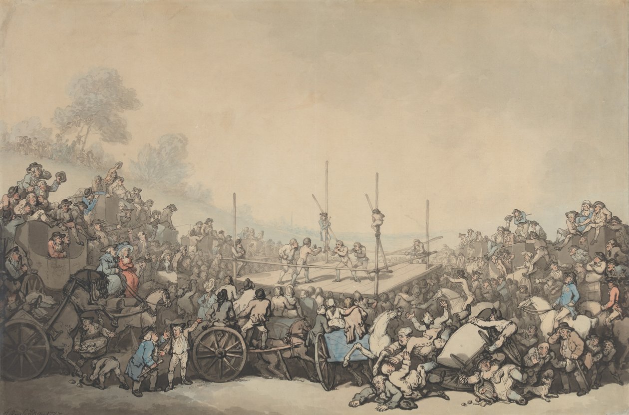 El combate por el título de Thomas Rowlandson