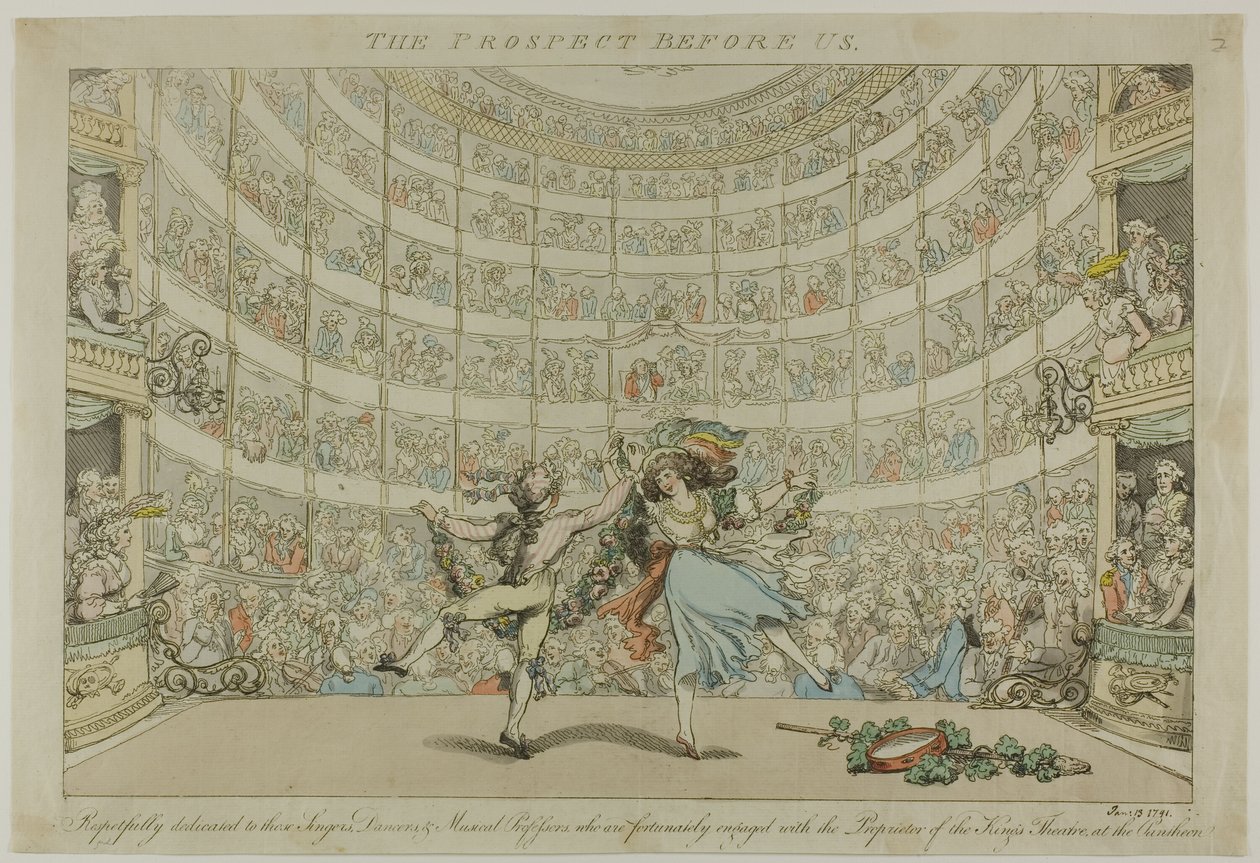 La perspectiva ante nosotros de Thomas Rowlandson