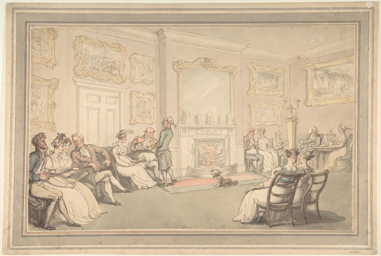 La recepción de Thomas Rowlandson
