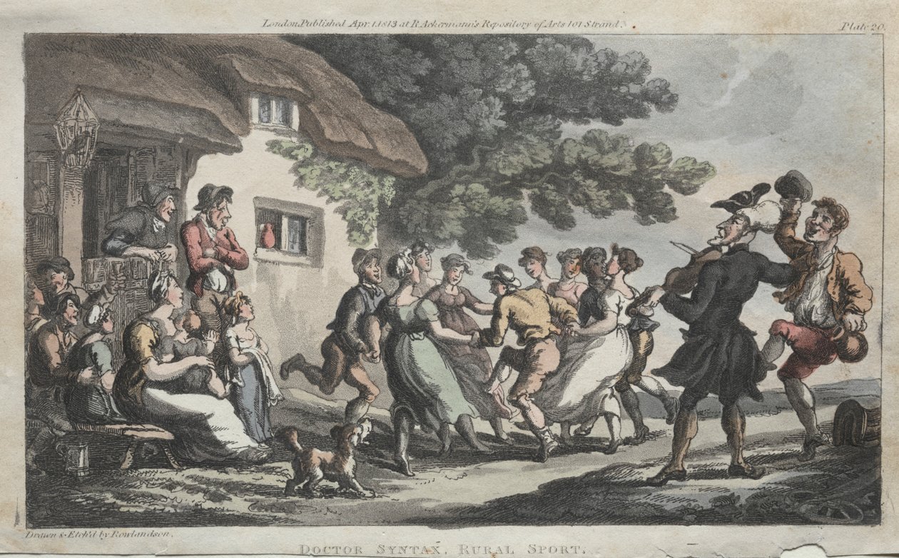 El reverendo Dr. Syntax Deporte rural, 1813 de Thomas Rowlandson