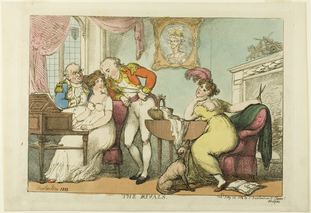 Los rivales de Thomas Rowlandson