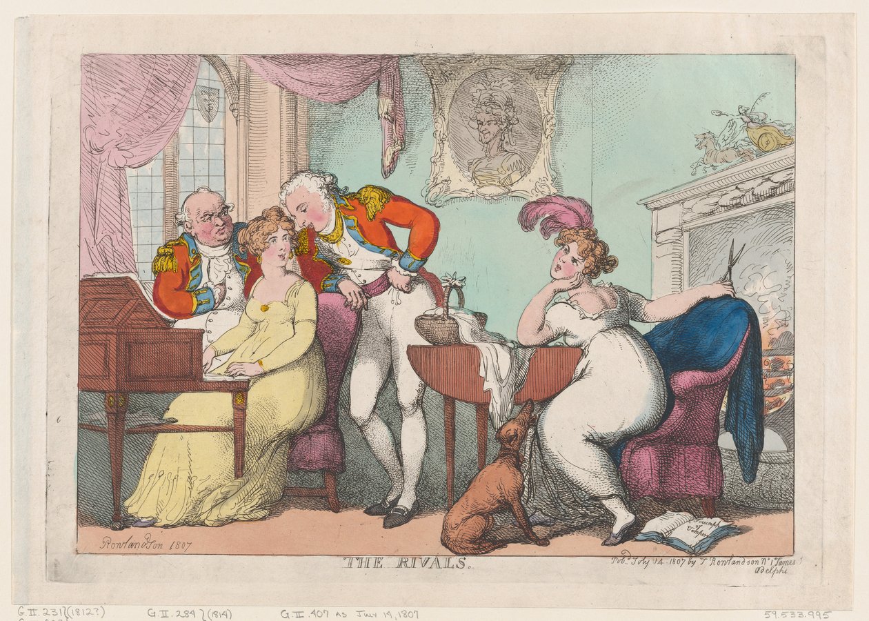 Los rivales de Thomas Rowlandson